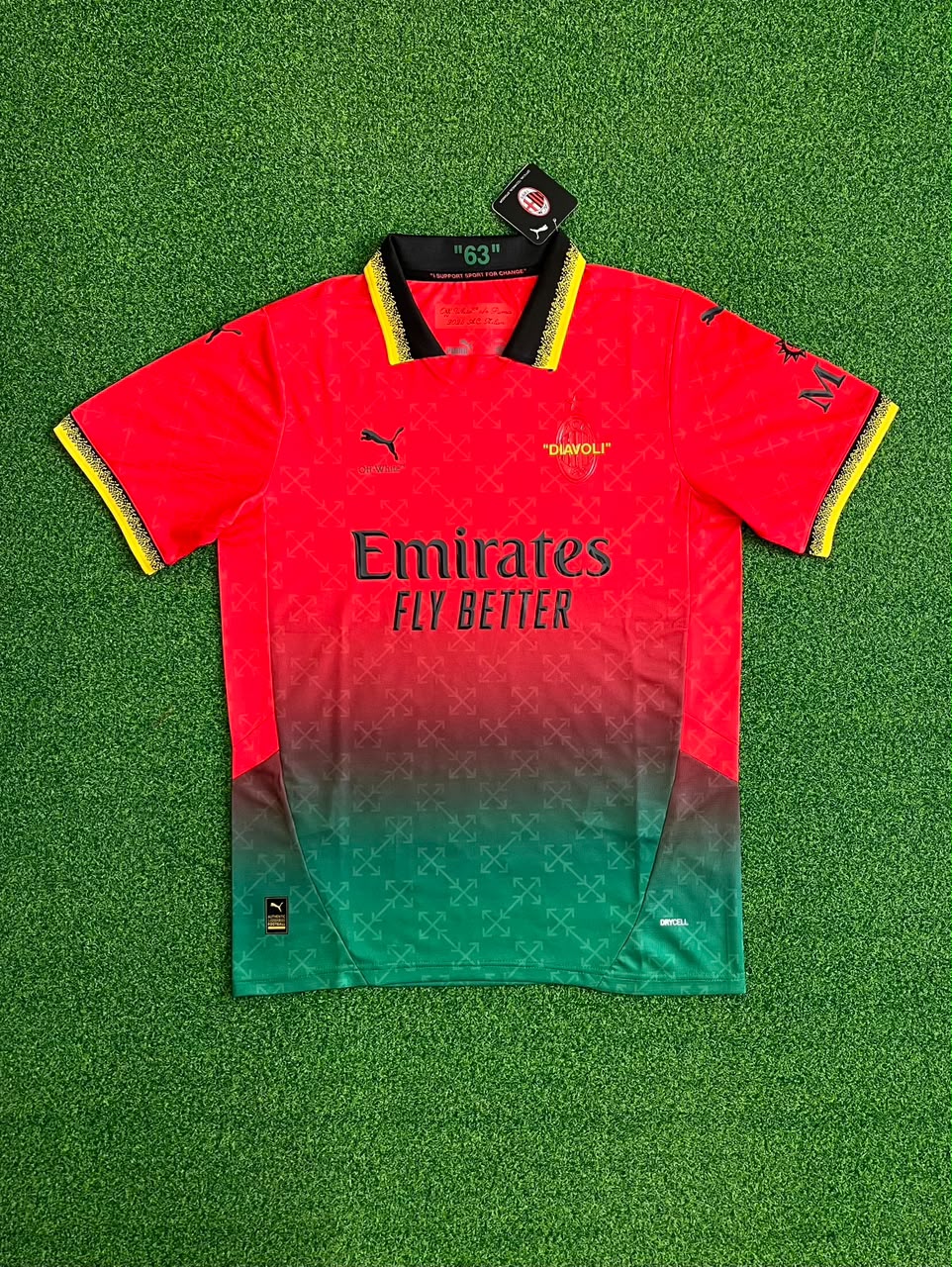AC Milan Off White Roja 24/25