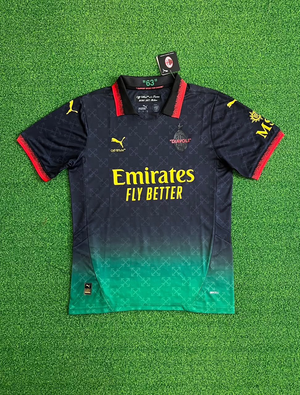 AC Milan Off White Negra 24/25